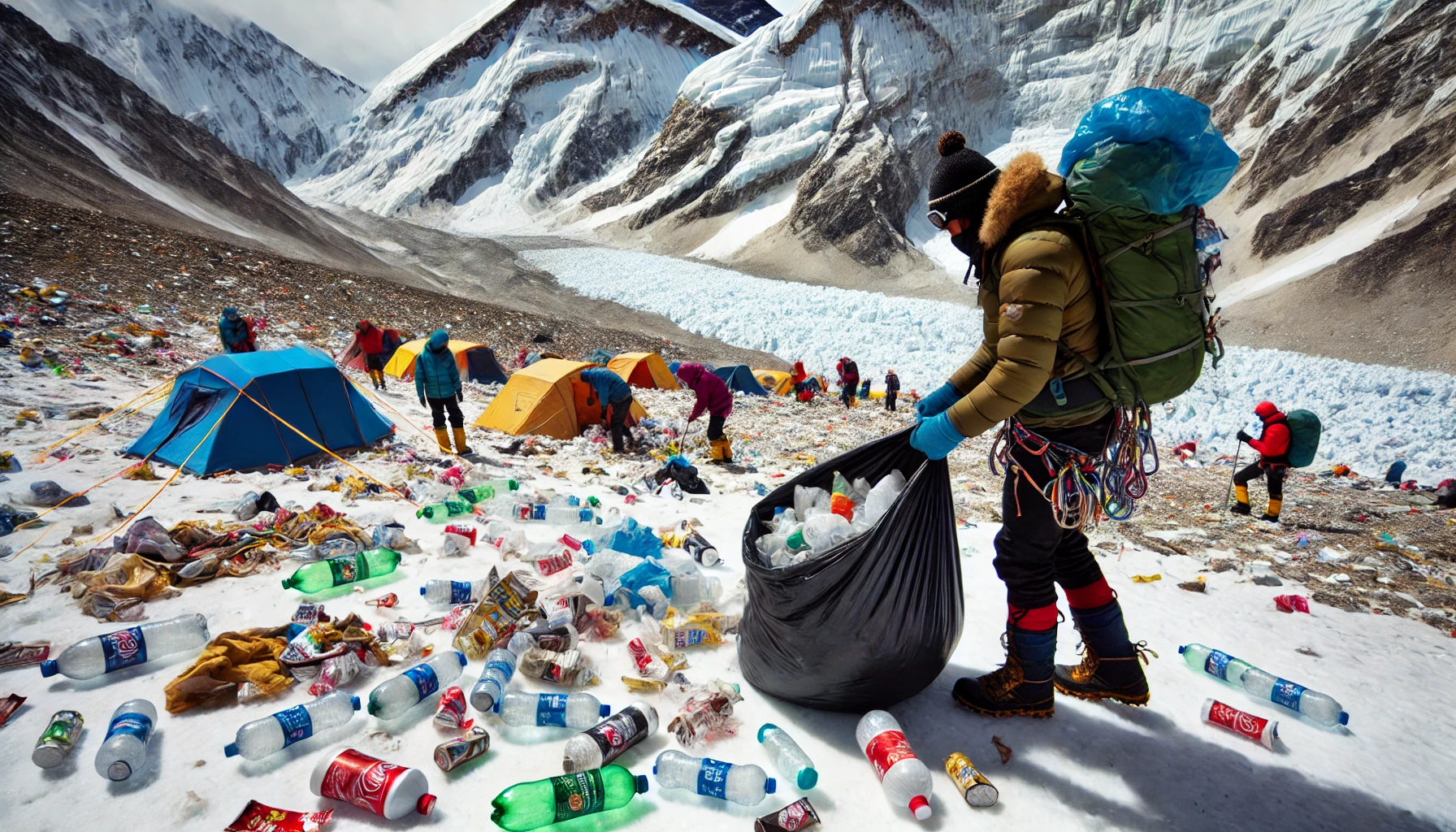 Trash and Waste on Everest